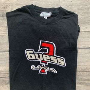 Vintage Guess USA Black Shirt XL Stitched ?